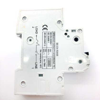 Crabtree 6HS63C C63 63A 63 Amp MCB Circuit Breaker Type C